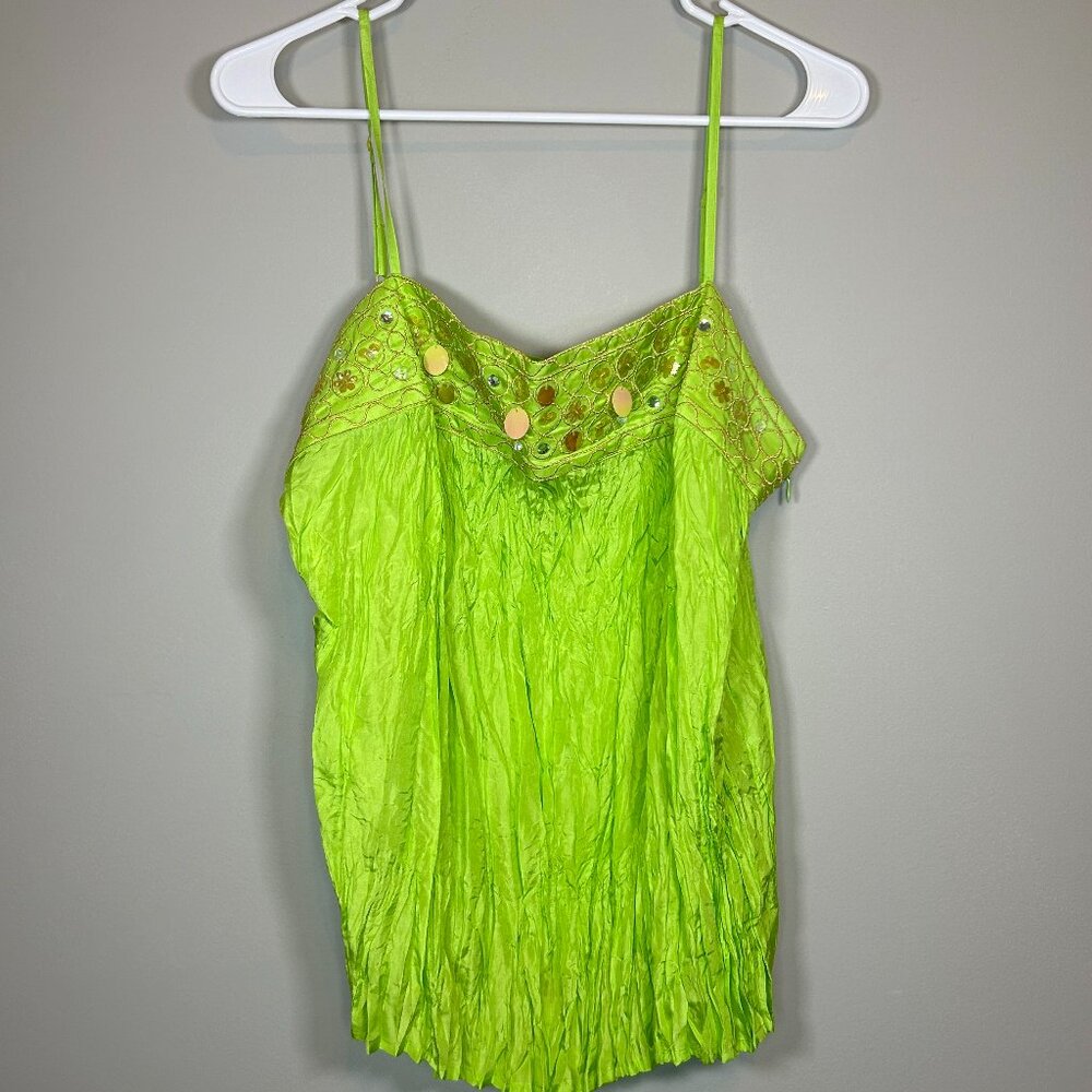 y2k green blouse